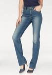 Gerade Jeans ARIZONA "Curve-Collection", Damen, Gr. 36, N-Gr, blau (blau used),
