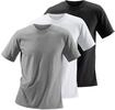T-Shirt H.I.S "Unterziehshirt", Herren, Gr. 5/M, schwarz-wei&szlig; (grau, meliert,...