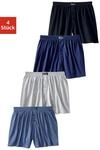 Weiter Boxer LE JOGGER, Herren, Gr. 3, 4 Stk., blau (schwarz, marine, grau, meliert,