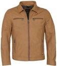 Lederjacke MAZE "Lederjacke", Herren, Gr. S, braun (cognac), Obermaterial: 100%