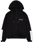 Kapuzensweatshirt ALPHA INDUSTRIES "Track Alpha Jacket", Herren, Gr. M, schwarz,