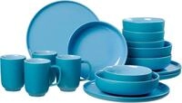 Kombiservice RITZENHOFF & BREKER "Geschirr-Set, Service Jasper", blau (aquablau), 16