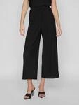Schlupfhose VILA "VIPLISA HW CULOTTE PANTS - NOOS", Damen, Gr. XS (34), N-Gr, schwarz