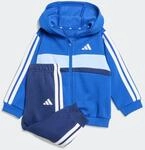 Trainingsanzug ADIDAS SPORTSWEAR "I 3S TIB FL SET", Babys, Gr. 86, wei&szlig; (royal blau,