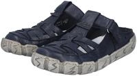 Clog RIEKER, Damen, Gr. 36, blau (dunkelblau), Leder, Schuhe Clog, Sabot,