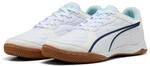 Fu&szlig;ballschuh PUMA "PRESSING IV", Damen, Gr. 45, Textil, wei&szlig; (puma wei&szlig;, aqua,