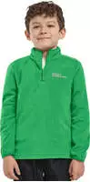 Stehkragenpullover JACK WOLFSKIN "TAUNUS HALFZIP K", Kinder, Gr. 92, gr&uuml;n (mystic