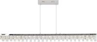 N&Auml;VE LED Pendelleuchte "Diamonds", grau (chromfarben), 1, H: 80cm, 1 Stk., Leuchten,