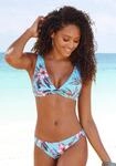 Bikini-Hose LASCANA "Malia", Damen, Gr. 32, N-Gr, blau (hellblau, bedruckt),