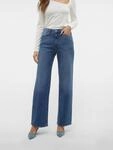High-waist-Jeans VERO MODA "VMTESSA HR WIDE JEANS RA380 GA NOOS", Damen, Gr. 30,