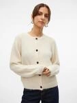 Strickjacke VERO MODA "VMNOVAH LS O-NECK BUTTON CARDI GA NOOS", Damen, Gr. S,...