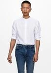 Langarmhemd ONLY & SONS "ONSCAIDEN LS SOLID LINEN MAO SHIRT NOOS", Herren, Gr. XXL,