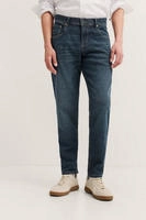 5-Pocket-Jeans BUGATTI "Tapered Fit", Herren, Gr. 32, L&auml;nge 30, blau (383, marine),