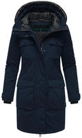 Winterjacke NAVAHOO "Winterjacke Eissturm 14", Damen, Gr. S, blau (navy),