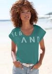 T-Shirt ELBSAND "Leila", Damen, Gr. XXL (44), blau (petrol), Jersey, Obermaterial: