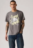T-Shirt LEVI'S "SS RELAXED FIT TEE", Herren, Gr. M, grau (lightning eagle smok),