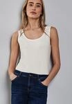 Tanktop STREET ONE "Style Anni", Damen, Gr. 34, wei&szlig; (sanftes wei&szlig;), Jersey,
