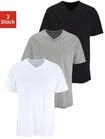 T-Shirt H.I.S "mit V-Ausschnitt, V-neck, Unterziehshirt", Herren, Gr. 4/S,