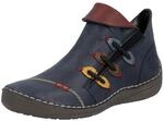 Stiefelette RIEKER, Damen, Gr. 36, blau, Lederimitat, Schuhe Stiefelette,