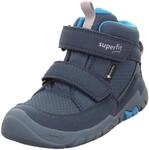 Barfu&szlig;schuh SUPERFIT "TRACE, WMS: mittel", Jungen, Gr. 25, blau, Lederimitat,