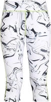 Caprileggings LASCANA ACTIVE "White Marble", Damen, Gr. 32/34, N-Gr, schwarz (wei&szlig;,