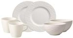 Geschirr-Set VILLEROY & BOCH "Fr&uuml;hst&uuml;cks-Set Manufacture Rock 6er Set wei&szlig;",