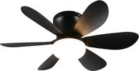 REALITY LEUCHTEN LED Deckenleuchte "LUND mit Ventilator, Deckenventilator mit...