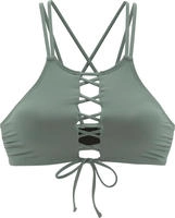 Bustier-Bikini-Top BENCH. "Perfect", Damen, Gr. 32, N-Gr, gr&uuml;n (oliv), Microfaser,