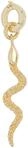 Charm-Einh&auml;nger AMOR "Schlangen-Optik", gold (gelbgoldfarben), Charms, Damen, Silber