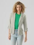 Kurzblazer VERO MODA "VMJESMILO 3/4 LOOSE BLAZER WVN NOOS", Damen, Gr. S, gr&uuml;n