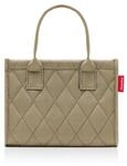 Einkaufsshopper REISENTHEL "daily shopper XS", beige (rhombus olive), B:27cm H:21cm