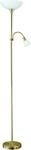 EGLO Stehlampe "UP 2 Stehlampe - Stahl - E27;E14 - 1X60W;1X18W - IP20", br&uuml;niert, 2,