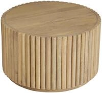 Couchtisch SIT "Vasto rund aus massivem Mangoholz mit extravagantem Ribbed-Look",