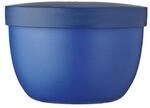 Lunchbox MEPAL "Snackpot Ellipse 350 ml", blau (vivid blau), Kunststoff,