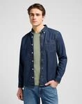 Jeanshemd LEE "LEE BUTTON DOWN", Herren, Gr. L, N-Gr, beige (mid stone 2),