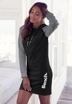 Sweatkleid BENCH. LOUNGEWEAR, Damen, Gr. 32/34, N-Gr, grau (anthrazit, schwarz),