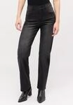 Stretch-Jeans ANGELS "LARA", Damen, Gr. 34, L&auml;nge 28, grau (anthrazit used),