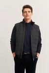 Sweatweste BUGATTI "Regular Fit", Herren, Gr. L, grau (90, braun), 85%...