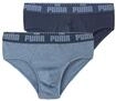 Slip PUMA "PUMA MEN EVERYDAY BRIEFS", Herren, Gr. S, blau (blau, meliert, navy),