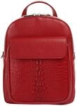 Cityrucksack CLUTY, Damen, Gr. B/H/T: 26cm x 22cm x 9cm, onesize, rot, Leder,