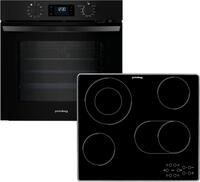 PRIVILEG Backofen-Set "BAKO Turn&Cook 455 BLACK", Energieeffizienz: A++, schwarz