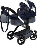 Kombi-Puppenwagen BAYER "Xeo", blau (schleife blau), Puppenwagen, KinderB:37cm H:73cm