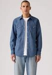 Jeanshemd LEVI'S "LE BARSTOW WESTERN STAND", Herren, Gr. M, N-Gr, blau (bjorn geo