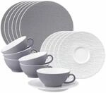 Geschirr-Set SELTMANN WEIDEN "Teeservice Life Fashion 18er Set", grau (elegant grau),