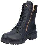 Winterstiefelette RIEKER, Damen, Gr. 36, schwarz, Lederimitat, unifarben, Schuhe
