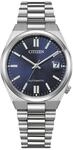Automatikuhr CITIZEN "TSUYOSA 37 mm", blau (silberfarben, nachtblau), Armbanduhren,