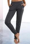 Jogginghose LASCANA ACTIVE, Damen, Gr. 32/34, N-Gr, grau (anthrazit), Sweatware,