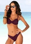 Bikini-Hose LASCANA "Italy", Damen, Gr. 32, N-Gr, rot (bordeaux), Microfaser,