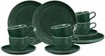Geschirr-Set SELTMANN WEIDEN "Kaffeeservice Terra 18er Set", gr&uuml;n (moosgr&uuml;n), 18,