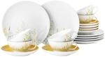 Geschirr-Set SELTMANN WEIDEN "Teeservice Liberty Meadow Grasses 18er Set gelb", gelb,